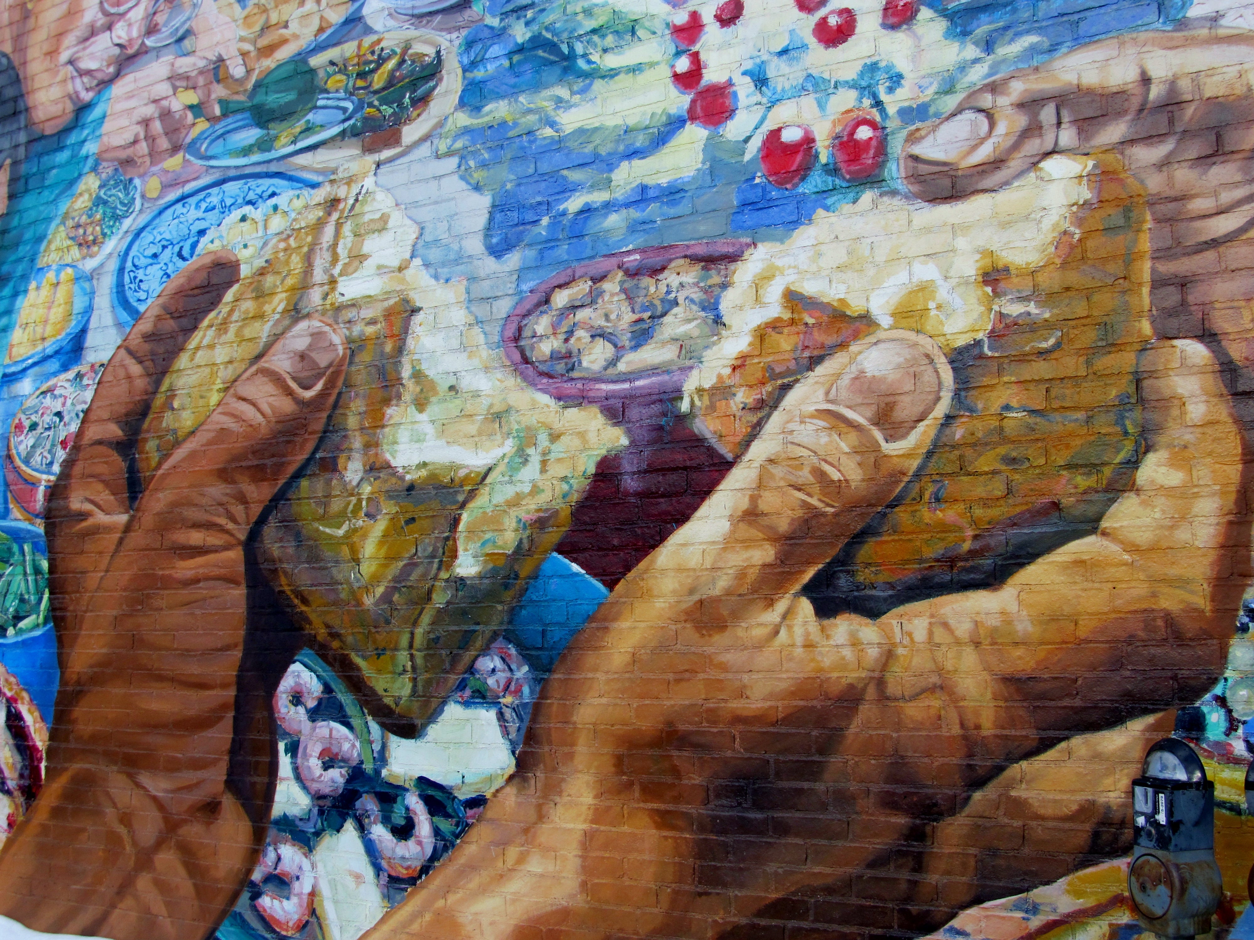 Breaking Bread - Mural by David Fitcher, Photo by Lorianne di Sabato