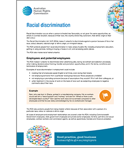 Racial discrimination quick guide cover image