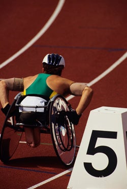 Wheelchair athlete