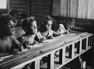 School, Mornington Island, 1950. Courtesy of the State Library of Queensland and the community of Mornington Island.