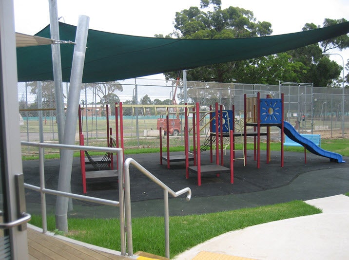 Children’s playground in visitors’ area for Hughes and Fowler compounds, Villawood IDC