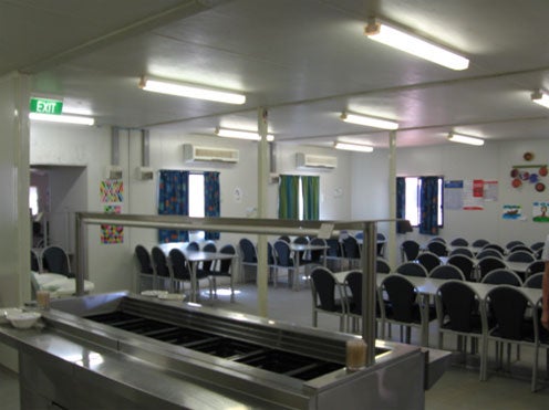 Dining room, Leonora immigration detention facility