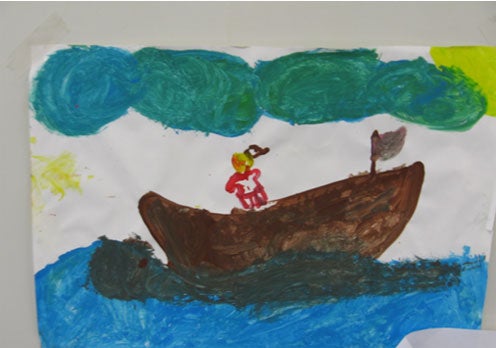 Photo: Picture drawn by child, Leonora immigration detention facility