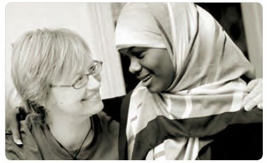 Mother with her Muslim daughter. (c) Belinda Mason