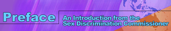 Preface - An Introduction from the Sex Discrimination Commissioner
