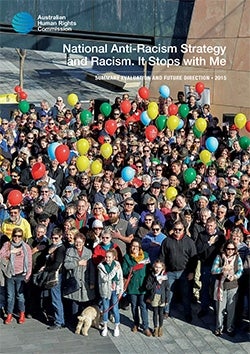 Racism it stops with me. Evaluation report 2015 cover
