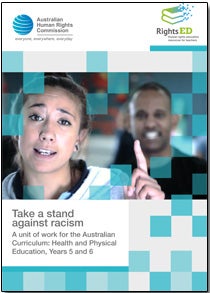 RightsEd cover - Race: Take a stand against racism. Year 5 - 6