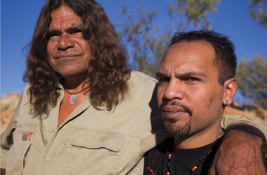 Aboriginal workers in a country setting
