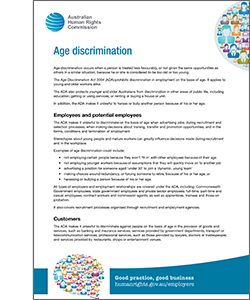 Age discrimination guide cover image
