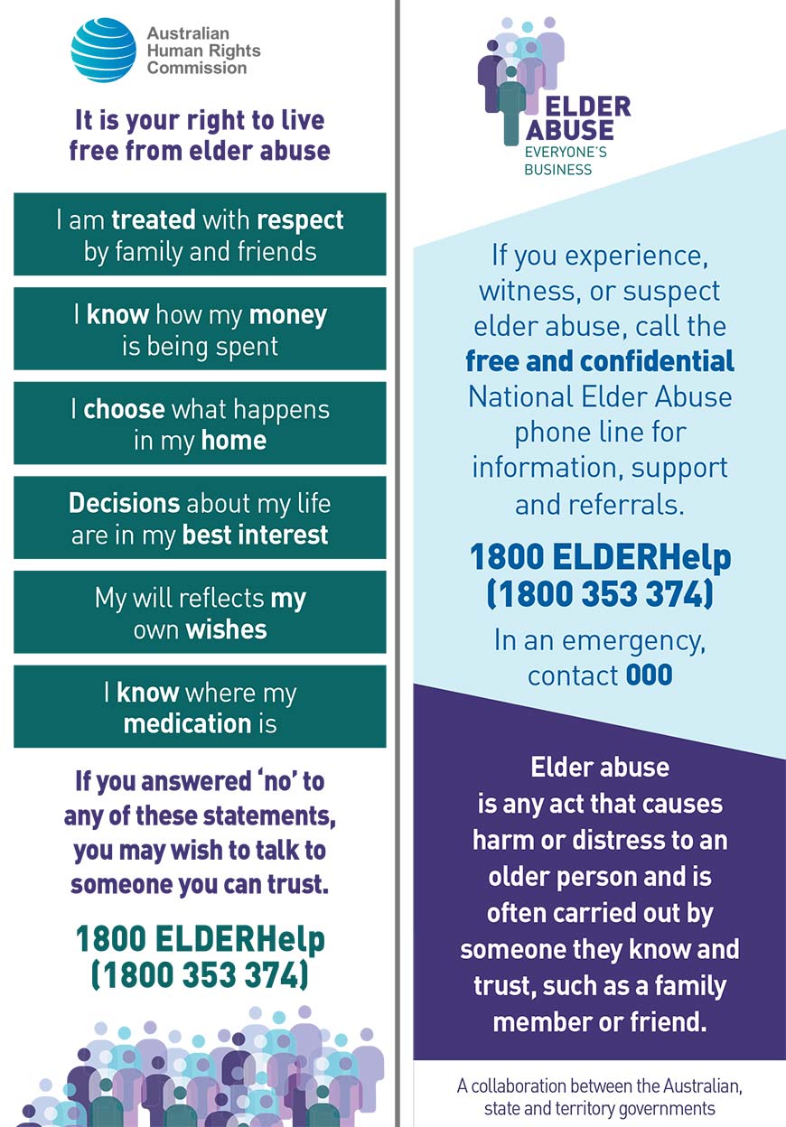 Elder Abuse bookmark