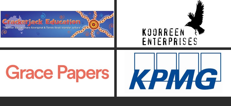 Logos of business award winners