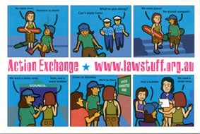 The Action Exchange Project Postcard