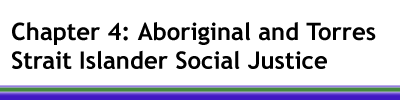 Chapter 4: Aboriginal and Torres Strait Islander Social Justice