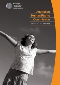 Australian Human Rights Commission Annual Report 2009-2010 cover