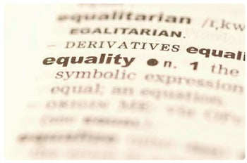 equality - dictionary close up