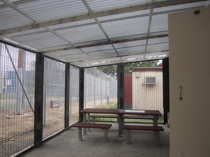 Enclosed courtyard, Blaxland compound, Villawood IDC