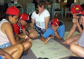Queensland students at the Second Annual Croc Eisteddfod - Weipa