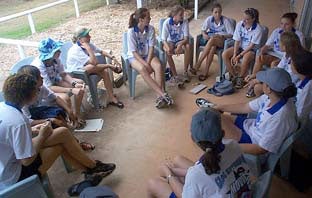 Students from Weipa North High School