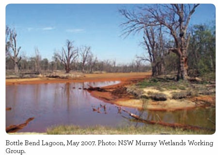 Bottle Bend Lagoon, May 2007. Photo: NSW Murray Wetlands Working
