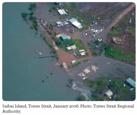 Saibai Island, Torres Strait, January 2006. Photo: Torres Strait Regional Regional Authority