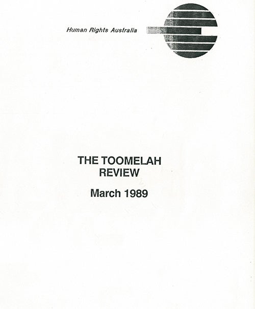 Cover of the Toomelah Review 1989