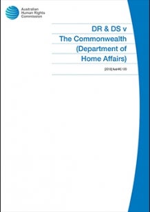Cover of DR & DS v The Commonwealth