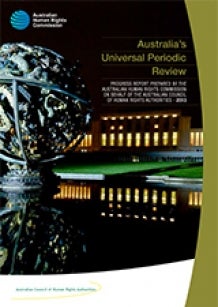 UPR 2013 report cover