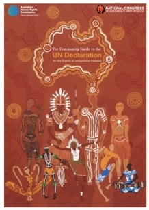 Cover of the Community Guide to the UN Declaration on the Rights of Indigenous Peoples