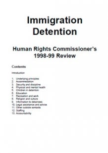Cover of Review of Immigration Detention Centres